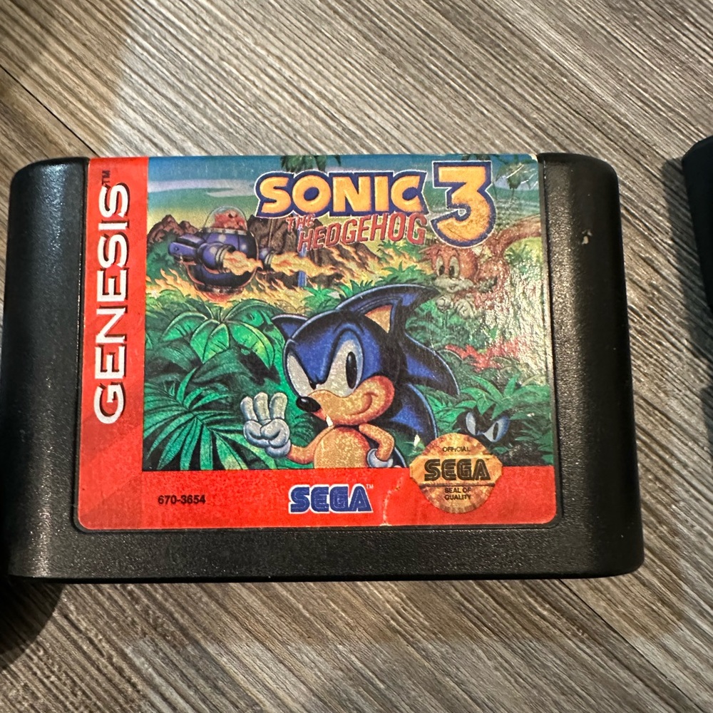 Sega Genesis Model 2 MK-1631 Black Console Bundle With Cables and 4 Games. - Picture 8 of 10